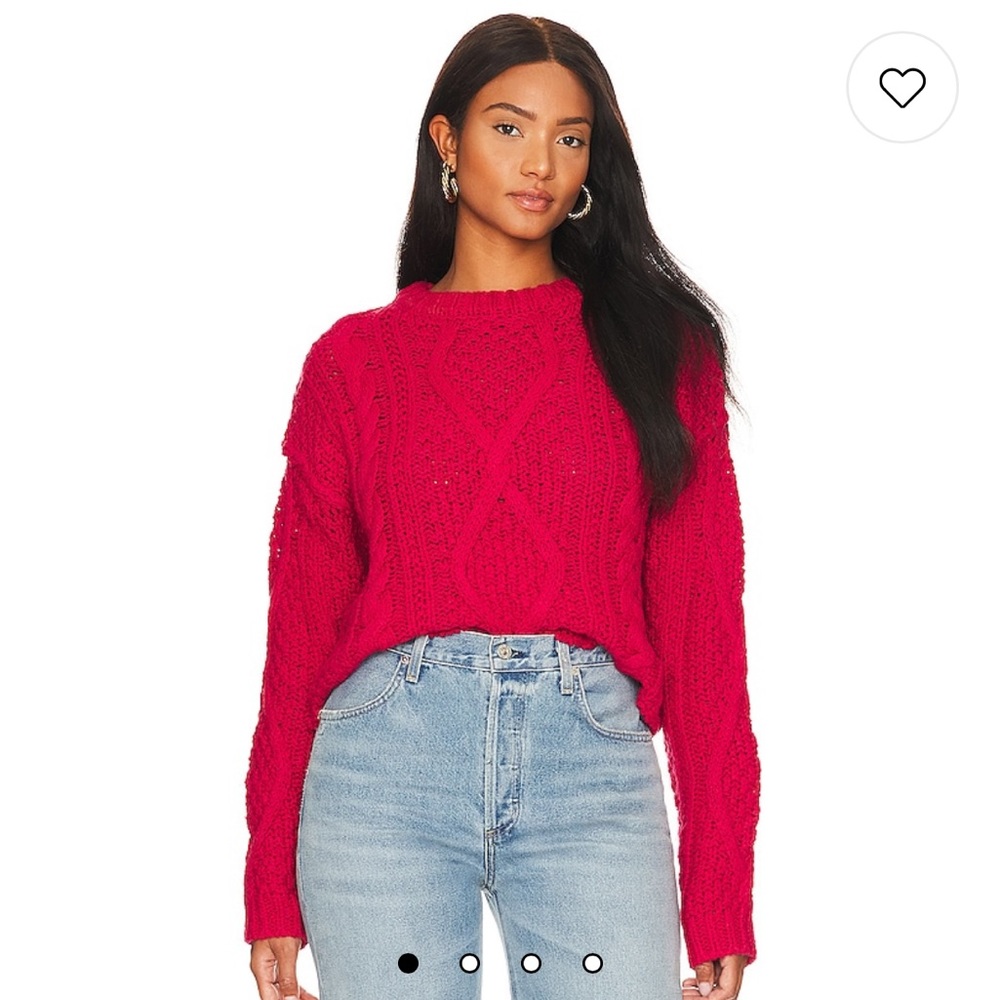 NWT FREE PEOPLE CUTTING EDGE CABLE
Color:CRANBEBRY SIZE: XS AND XL - Picture 1 of 5